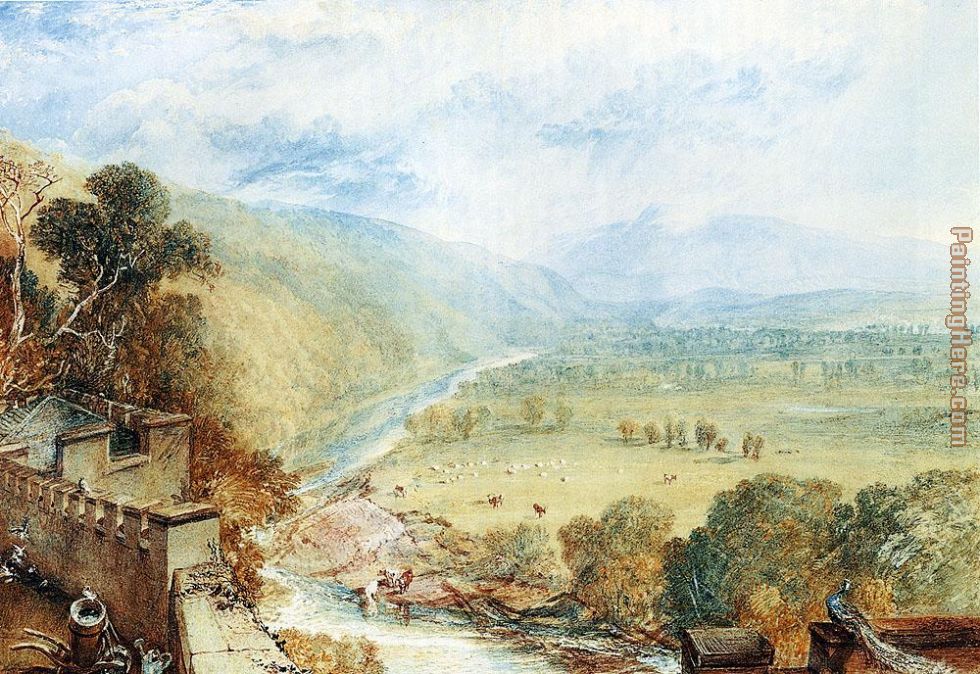Joseph Mallord William Turner Ingleborough From The Terrace Of Hornby Castle
